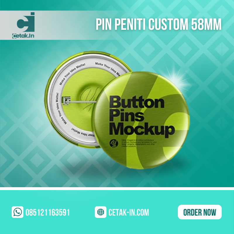 Pin Peniti Custom 58mm