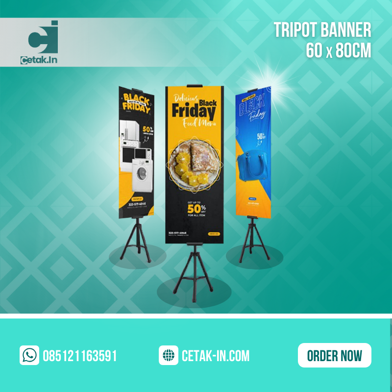 Tripod Banner 60x80cm