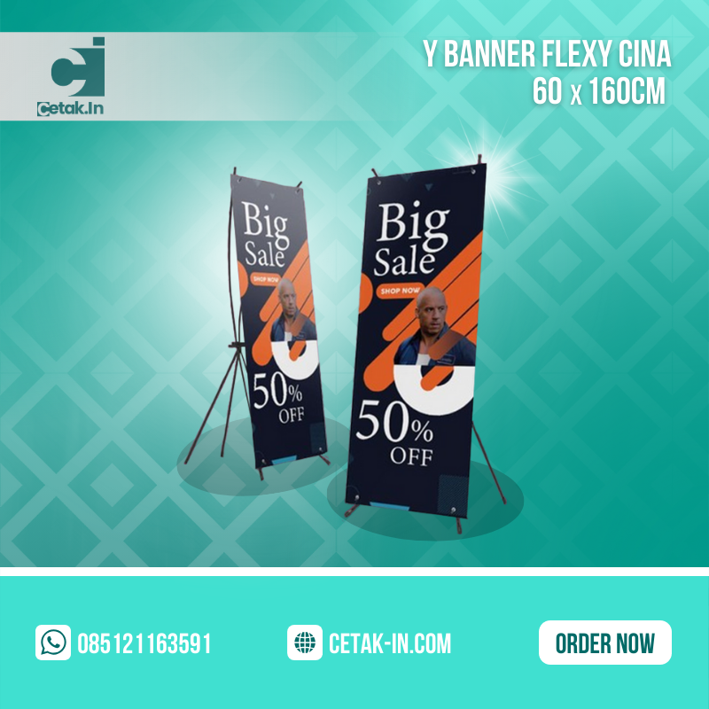 Y Banner Flexy Cina 60x160cm