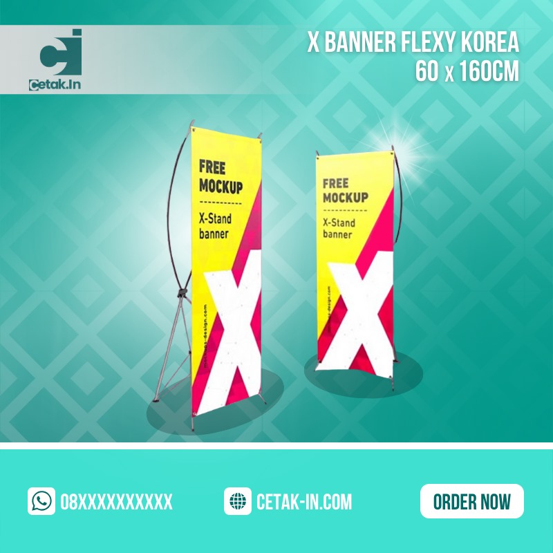 X Banner Flexy Korea 60x160cm